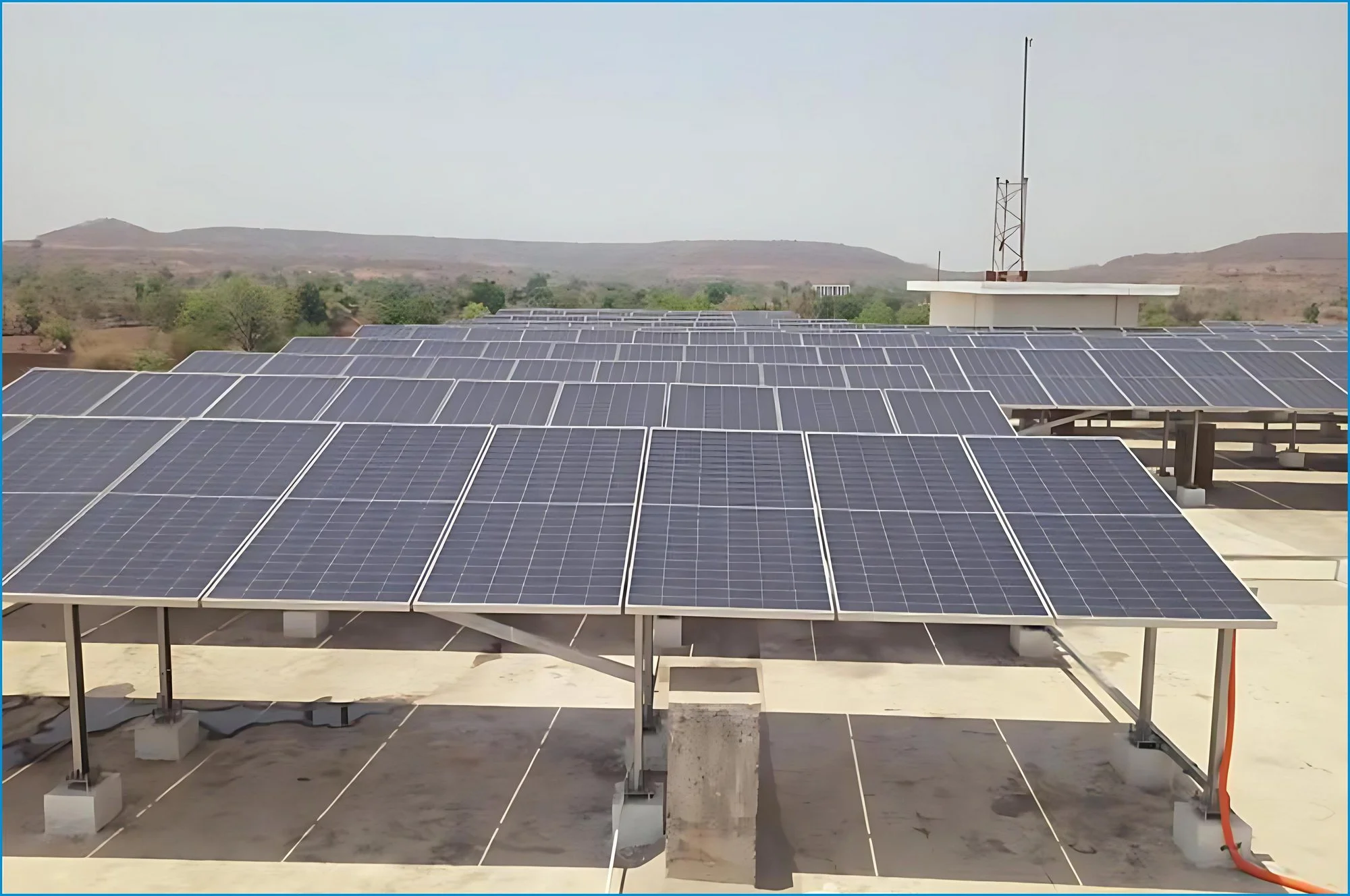 Solar panels at Pune center