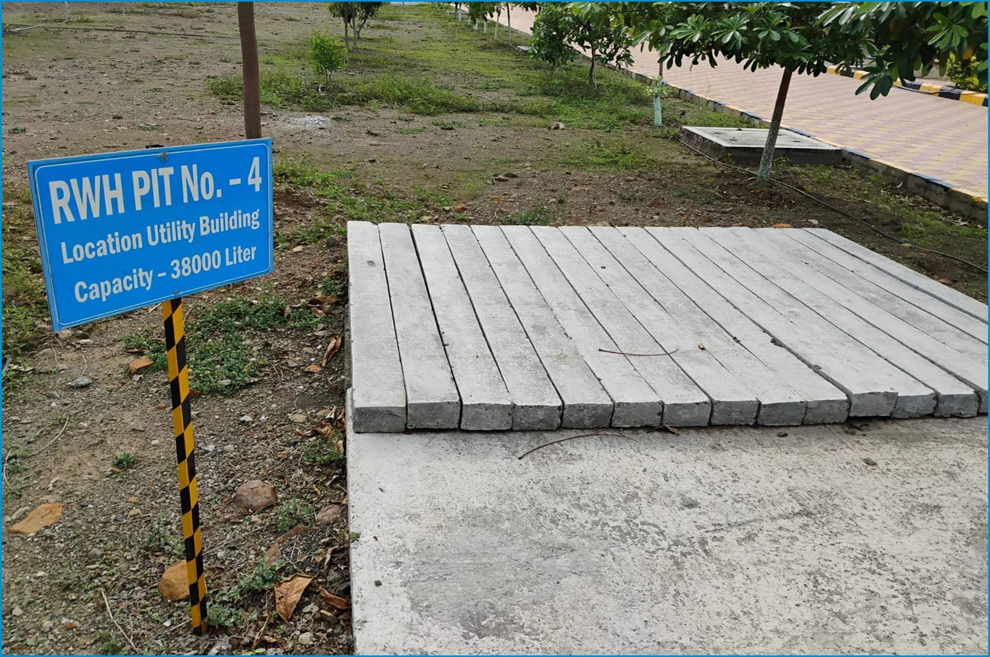 Rainwater harvesting infrastructure at HORIBA facility