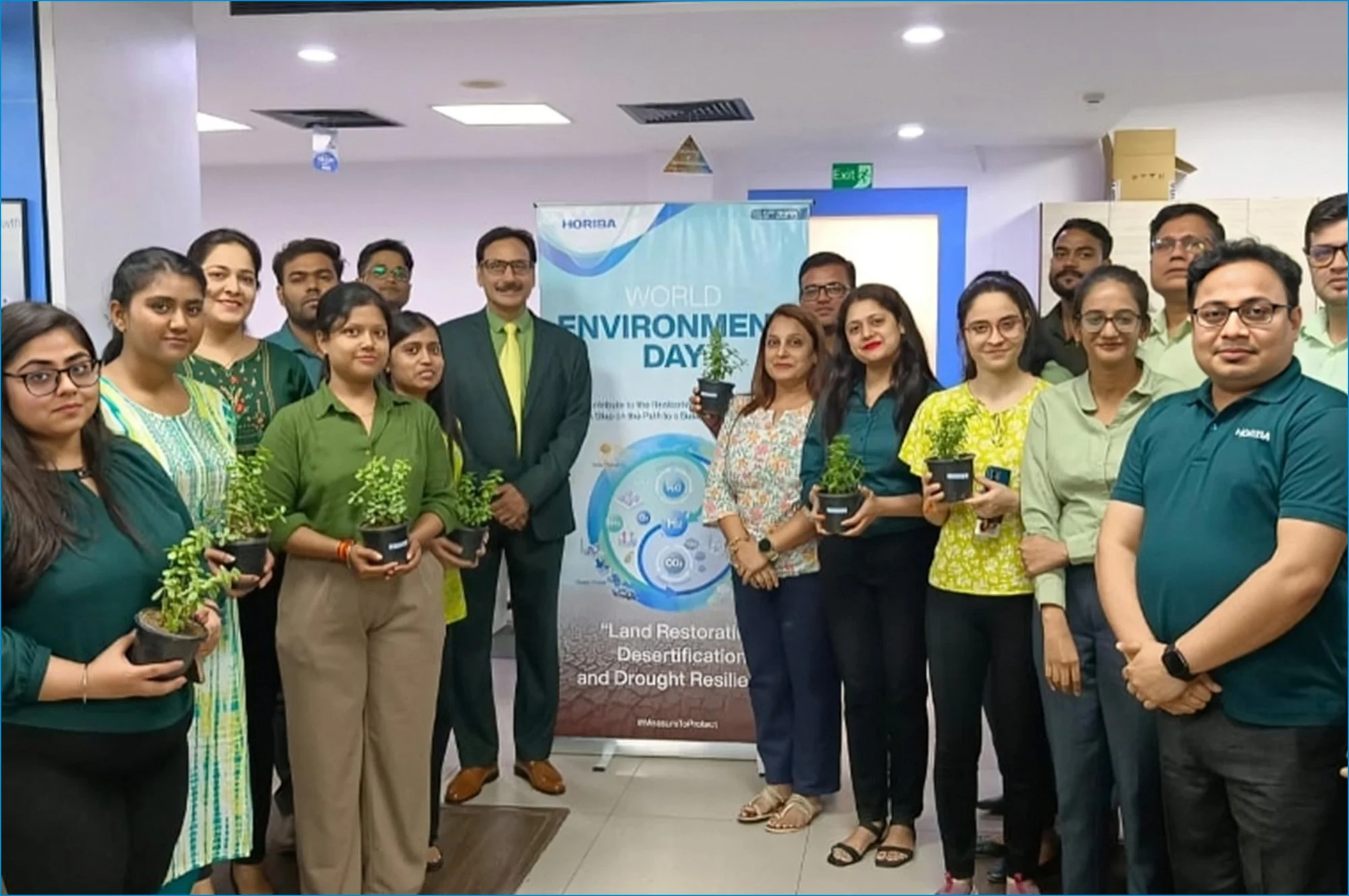 Green initiative certificate presented to customer