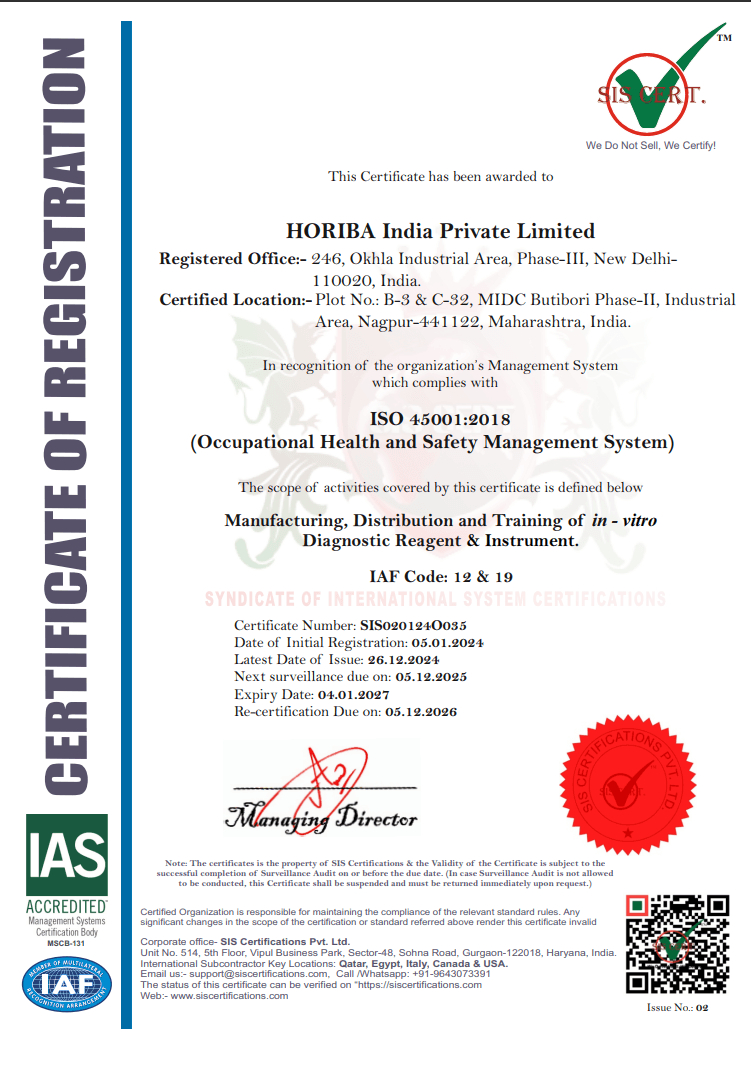 OHSMS certificate