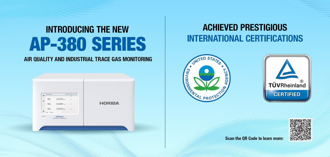 Air Quality Monitor AP-380 Series achieves certification from Leading International Organizations, including the U.S. EPA and the German Federal Environment Agency jointly with TÜV Rheinland